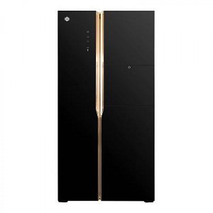 晶弘对开门冰箱_Fullmotion变频压缩机_BCD-630WPDGB 630L大冷冻空间 特设轻触式吧台 1天约1度电 鎏金黑_9511352001