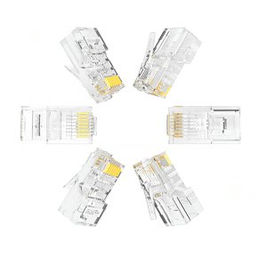 超五类水晶头 超5类RJ45网络水晶头 8P8C电脑网线接头 Cat5e水晶头 100个WL-5100