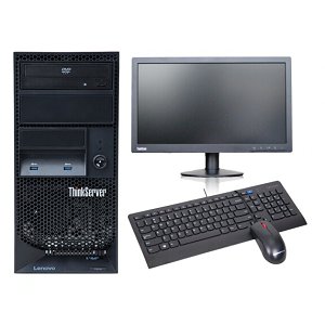 联想（Lenovo） TS250 服务器 塔式服务器 服务器主机 E3-1225v6+19.5显示器 8G内存丨2x1T硬盘丨RAID1