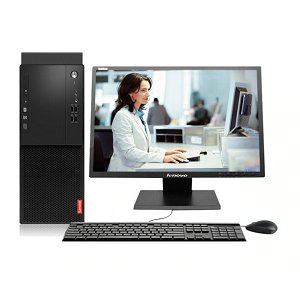 联想（Lenovo）启天M415 商用办公台式机 I5-7500/4G/1TB+120G SSD/ 集显/改配 23英寸液晶