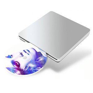吸入式USB3.0外置DVD刻录机 苹果MAC台式联想笔记本电脑外接移动光驱 吸入式USB2.0【星光银】