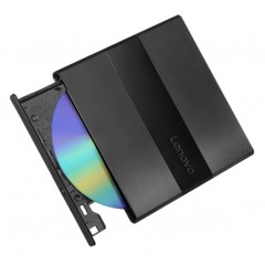 联想（Lenovo）8倍速 USB2.0 外置光驱 DVD刻录机 移动光驱 黑色(兼容Win7/8/10/XP/苹果MAC双系统/DB75-Plus