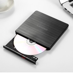 联想（Lenovo）8倍速 USB2.0 外置光驱 外置DVD刻录机 移动光驱 黑色(兼容Windows/苹果MAC系统/GP70N)