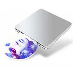 吸入式USB3.0外置DVD刻录机 苹果MAC台式联想笔记本电脑外接移动光驱 吸入式USB2.0【星光银】