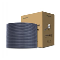 超五类网线【工程版0.5mm纯铜线芯】CAT5e超5类8芯双绞箱线 家装宽带非屏蔽监控305米 60547