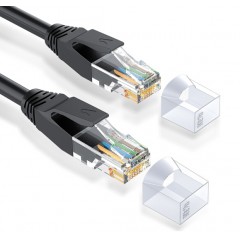 六类网线 cat6类千兆网络纯铜线10米 电脑宽带非屏蔽八芯双绞家用监控连接成品跳线LC-6100G