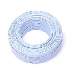 4芯电话线 RJ11电话连接线100米 工程家装语音布线 6P4C扁平电话线 办公机房专用