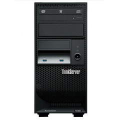 联想（ThinkServer）TS250 塔式服务器 (E3-1225V6/8GB/2x1T SATA 非热插拔/DVD）