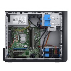 戴尔（DELL）T30小型塔式服务器主机 台式电脑整机箱 支持WIN7 至强E3-1225V5加配128G固态系统盘 16G内存/3*1T硬盘