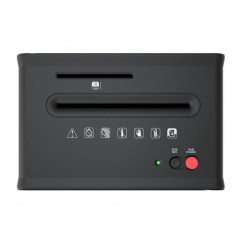 得力(deli)4级保密个人办公家用多功能桌面型碎纸机 小型碎纸机文件粉碎机9931