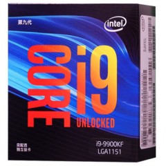 Intel/英特尔酷睿i9-9900kF盒装CPU8核16线程 1151针脚电脑处理器